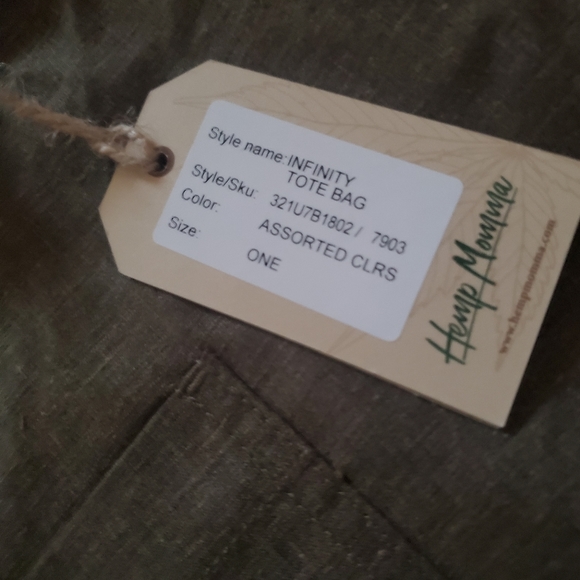 Brown Hemp Mamma Tote - Picture 2 of 3